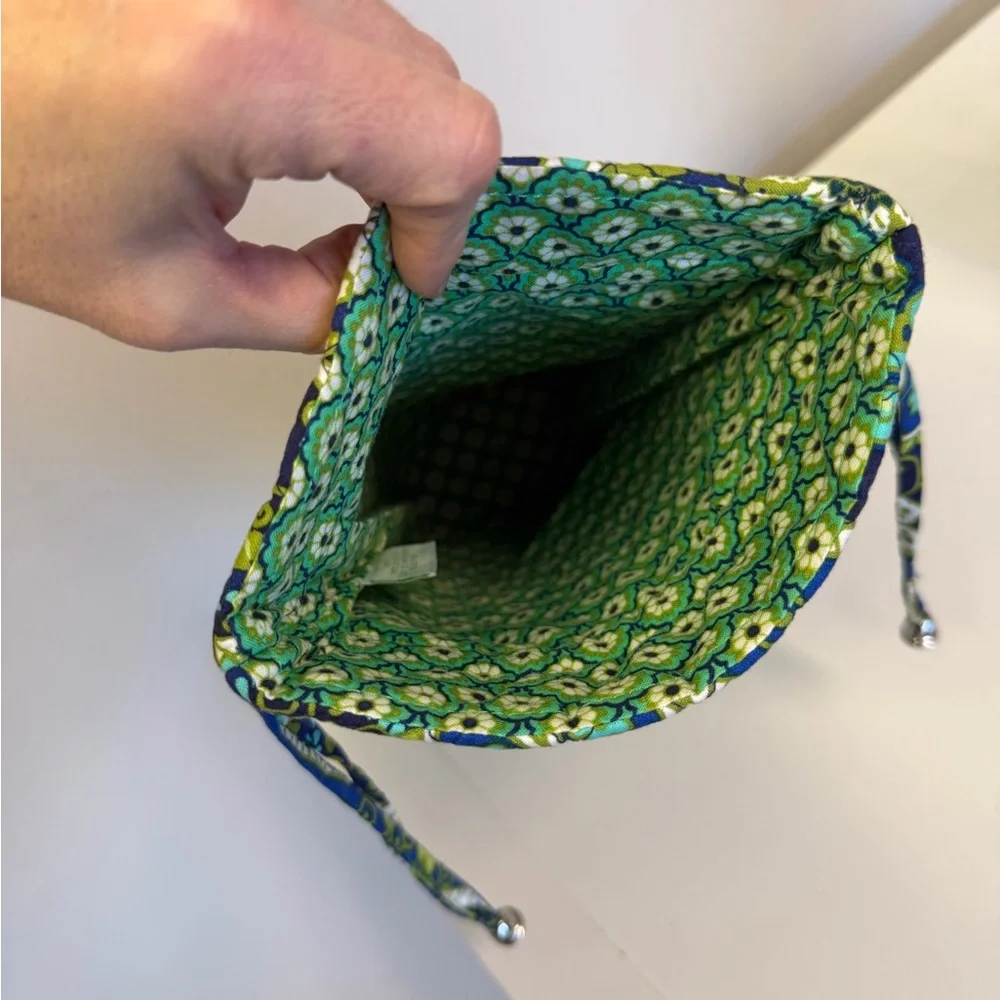 Vera Bradley Vera Bradley Rhythm & Blues Quilted Cotton Wine Bag